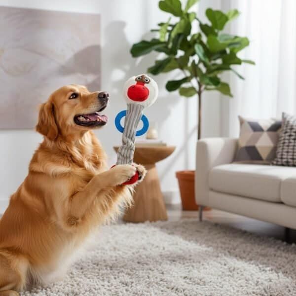peluche mono para perros 45 cm moly | juguete con sonido y mordedor integrado