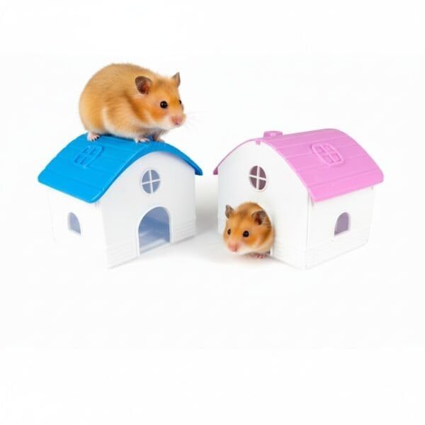 casita hamster plastico