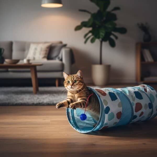 tunel gato multiuso interactivo 25*90 cm