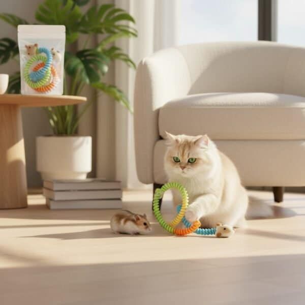 juguete interactivo gato hamster colecc spring