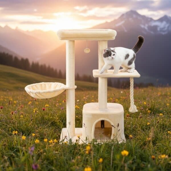 rascador de gato Árbol interactiv high design 121*