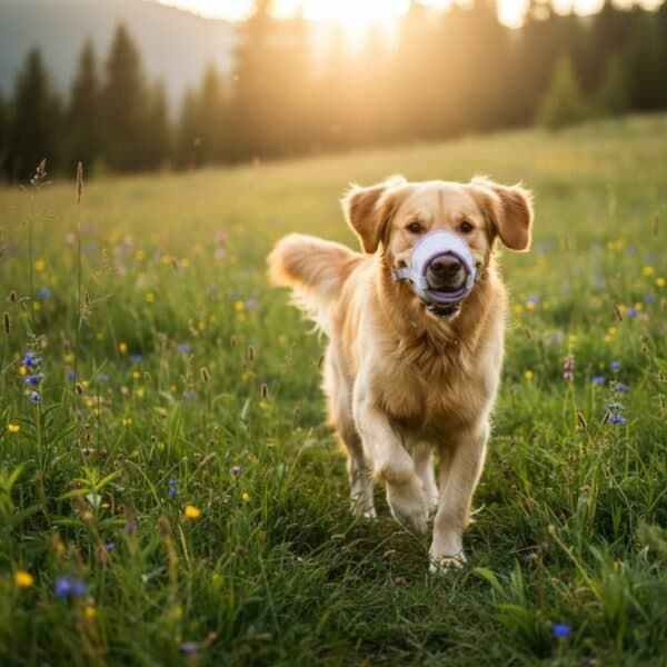 bozal deluxe moly lila talla s | suave, transpirable y ajustable para perros pequeños