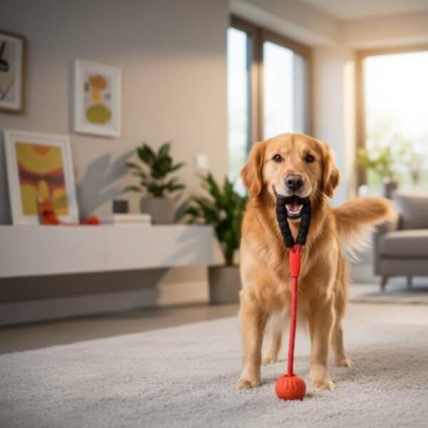 juguete tpr eco cuerda pelota empuÑad conf 9*50 cm