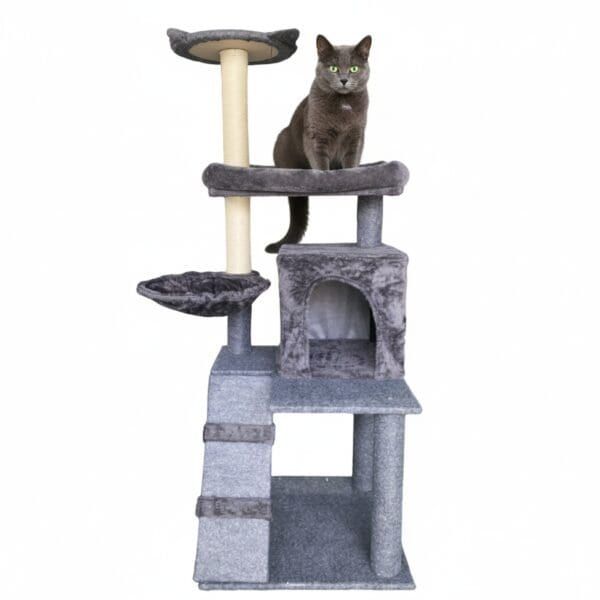 arbol rascador gato modelo paris 49x49x132 cm