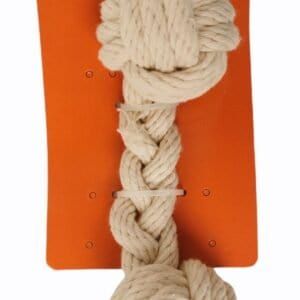 juguete cuerda algodon 5*20 cm trenzado dos nudos