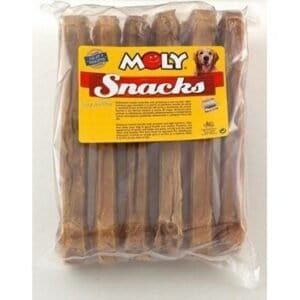 Huesos de 21 cm en bolsa, snack natural para perros medianos.