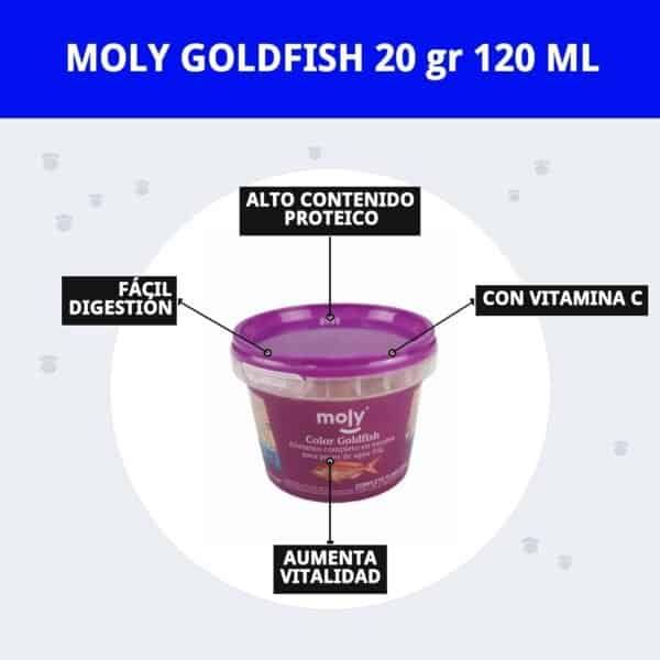 moly goldfish 20 gr 120 ml