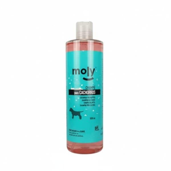 champú para cachorros 500 ml moly | limpieza ultra suave para pieles sensibles