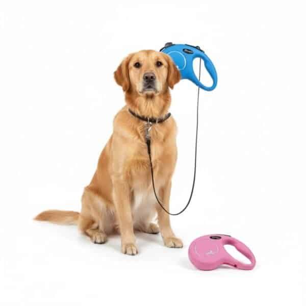 correa extensible flexi new classic m/l 5 m cordón | control y libertad para perros medianos y grandes