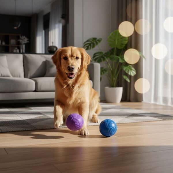 pelota caucho c/ sonido 5 cm