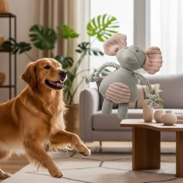 peluche dumbito para perros 25 cm moly | juguete suave con sonido y súper tierno