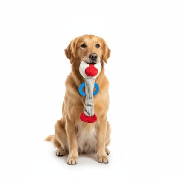 peluche mono para perros 45 cm moly | juguete con sonido y mordedor integrado