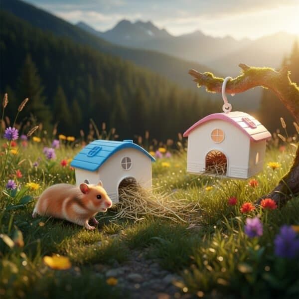 casita hamster plastico