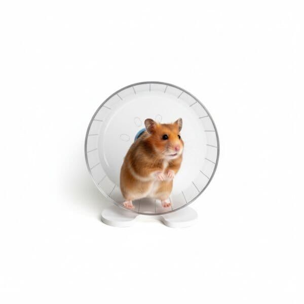 ruleta hamster con soporte 25*13*27.5 cm