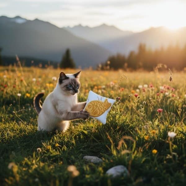 cojin gato interactiv con catnip dentro