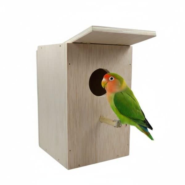 nido agapornis vertical madera 14x14x22 cm