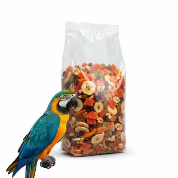 loros supreme fruit deli nature 15 kg | con frutas naturales | alimentación completa y equilibrada para loros y cotorras