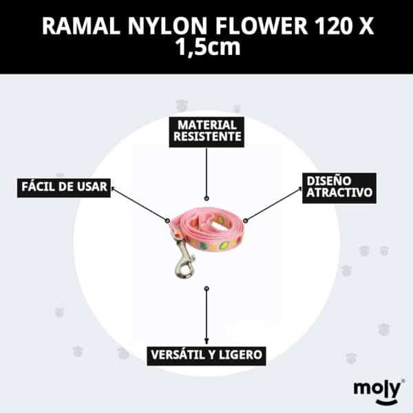 ramal nylon flower 120 x 1,5cm