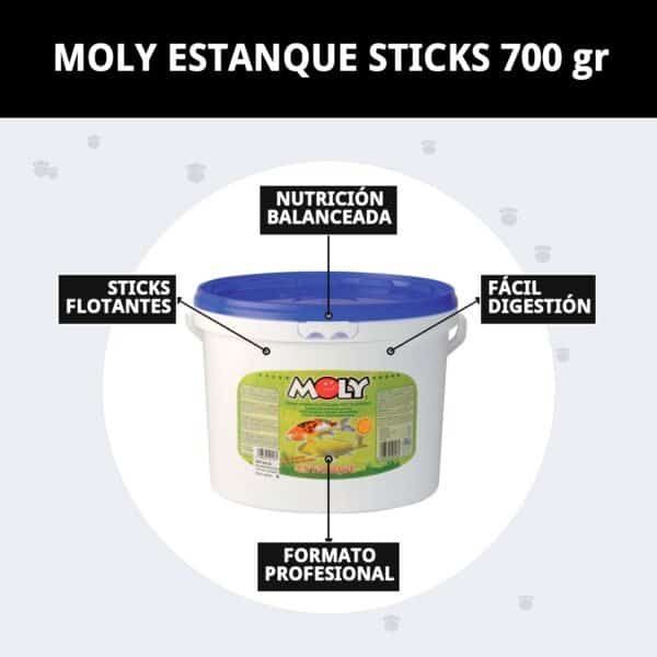 moly estanque sticks 700 gr