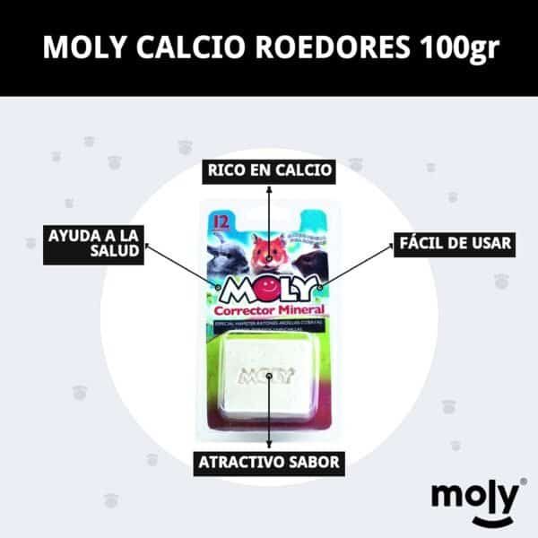 moly calcio roedores 100gr