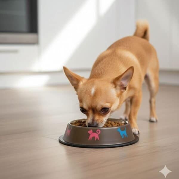 comedero de acero anti deslizante draw mascot – 16 cm / 0,55 l