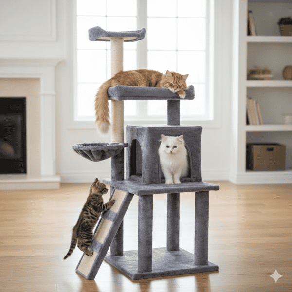 arbol rascador gato modelo paris 49x49x132 cm