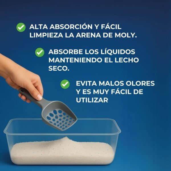 arena gatos gel silice moly premium 4.28 l 1.8 kg