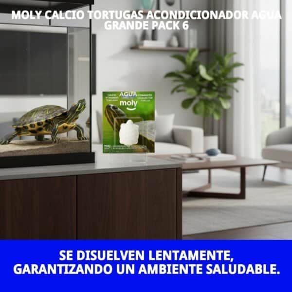 moly calcio tortugas acondicionador agua grande