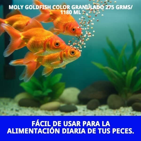 moly goldfish color granulado 275 grms/ 1180 ml