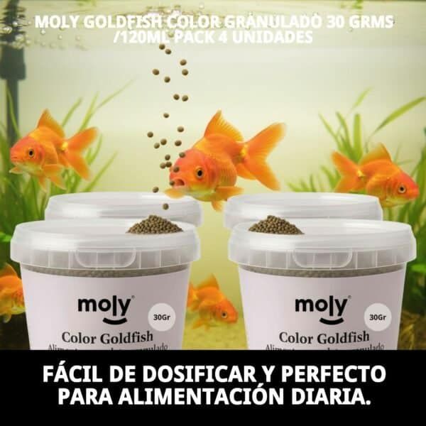 moly goldfish color granulado 30 grms /120ml