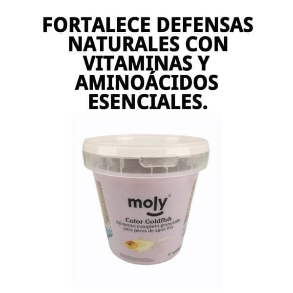 moly goldfish color granulado 275 grms/ 1180 ml