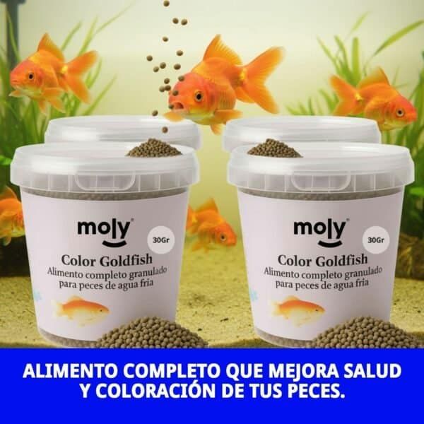 moly goldfish color granulado 30 grms /120ml