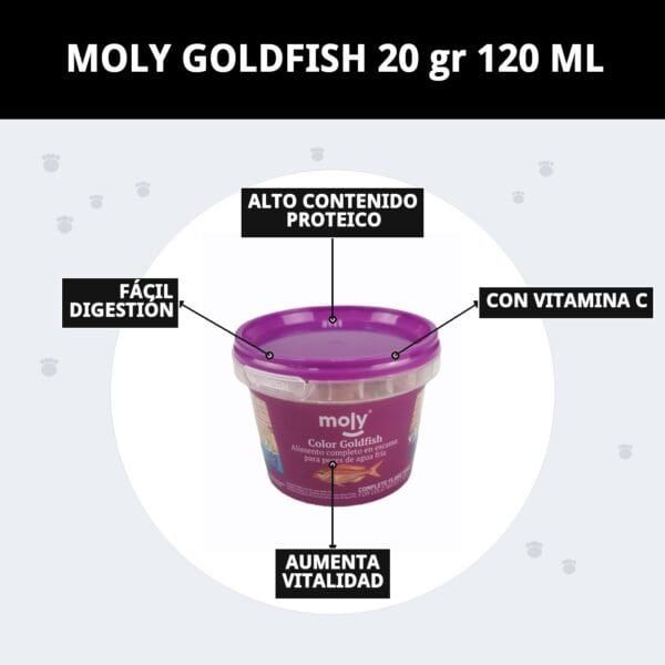 moly goldfish 20 gr 120 ml