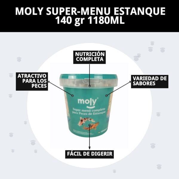 moly super menu estanque 140 gr 1180ml
