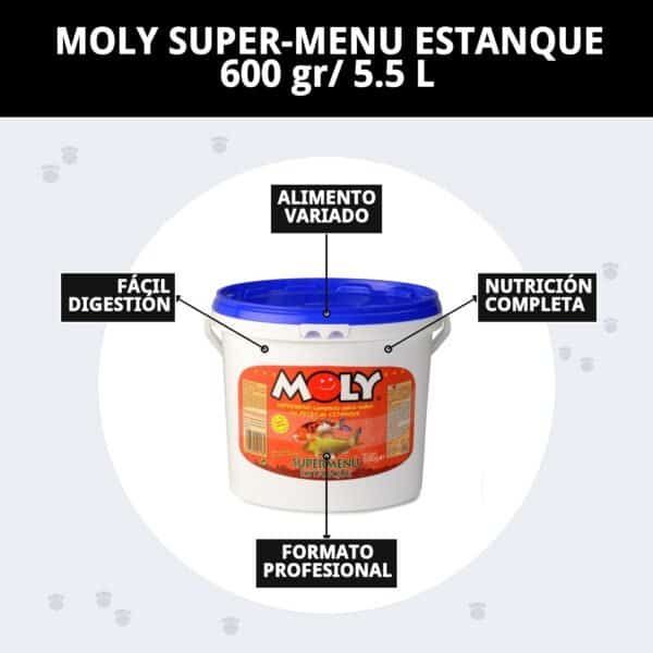 moly super menu estanque 600 gr/ 5.5 l