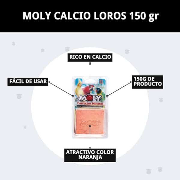 moly calcio loros 150 gr