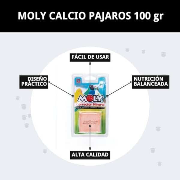 moly calcio pajaros 100 gr