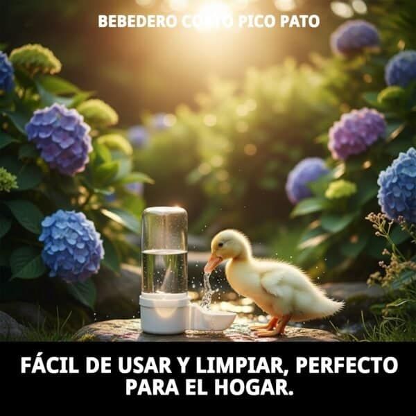 bebedero corto pico pato