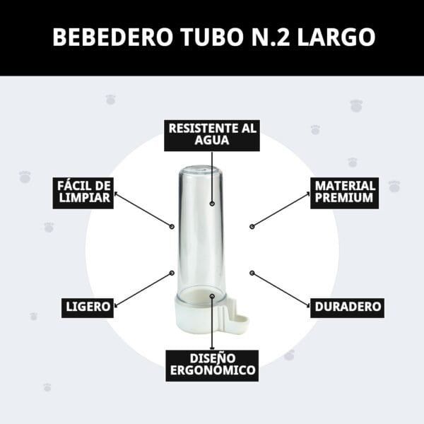 bebedero tubo n.2 largo