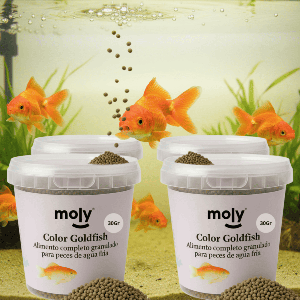 moly goldfish color granulado 30 grms /120ml