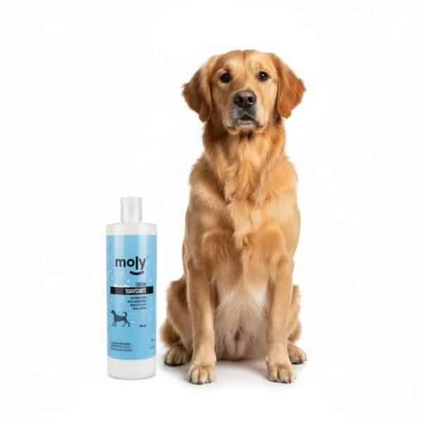 crema suavizante 500 ml moly | acondicionador profesional para pelo suave, brillante y sin nudos