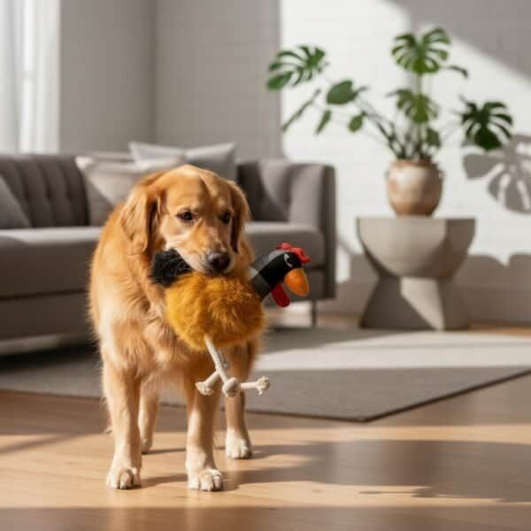 peluche para perros corral 34 cm moly | juguete con tres texturas y sonido interactivo