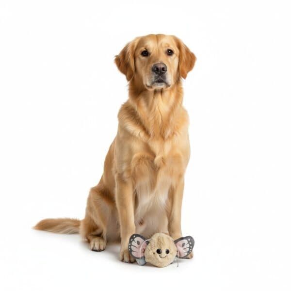 juguete para perros butterfly 10 cm moly | mordedor pequeño y resistente para juego activo