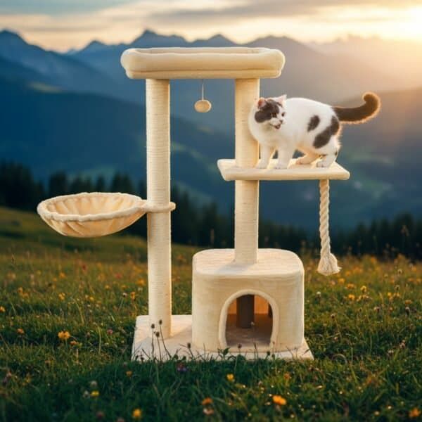 rascador de gato Árbol interactiv high design 121*