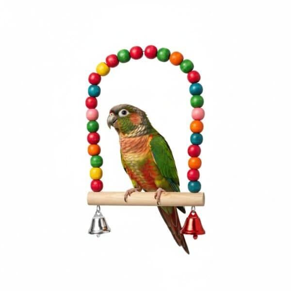 columpio interactivo c/sonido arco madera colores