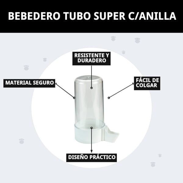bebedero tubo super c/anilla