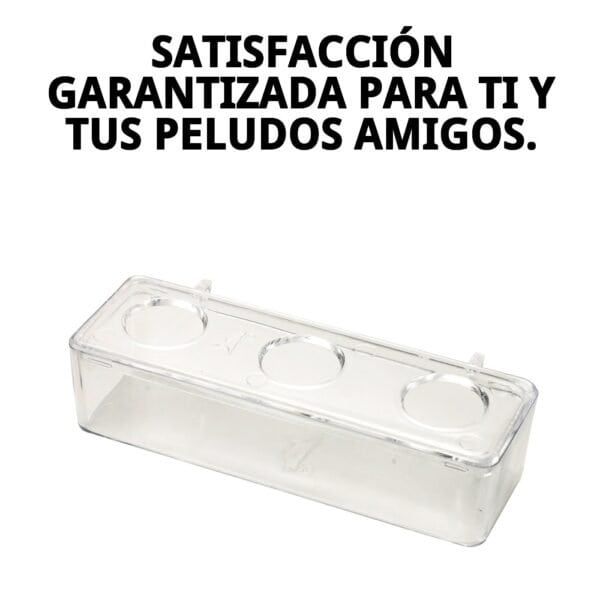 comedero profesional 3 huecos 18 cm.