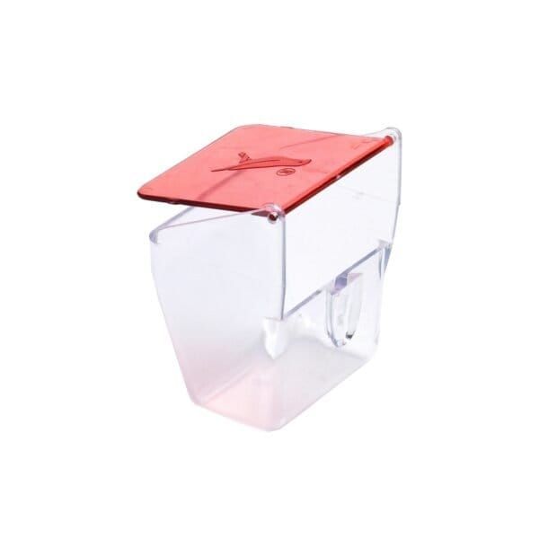 comedero tapa roja