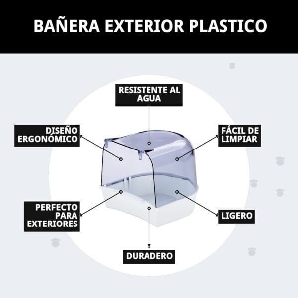 baÑera exterior plastico