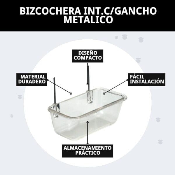 bizcochera int.c/gancho metalico